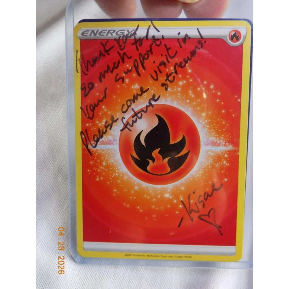 Autographed Signed Pokemon card